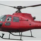 Roter Hubschrauber