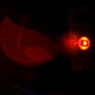 roter Laser im Fisheye - Reflektionen