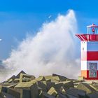 Roter Leuchtturm in Scheveningen