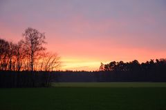 Roter Morgen bei Gildehaus