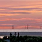 Roter Offshore Himmel