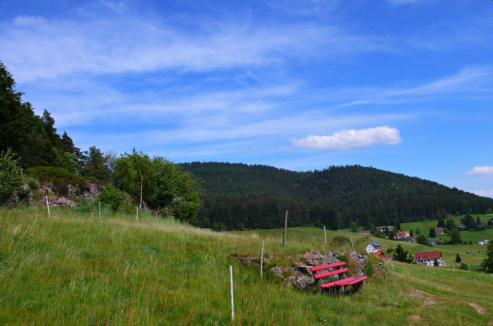 Roter Ruhepunkt