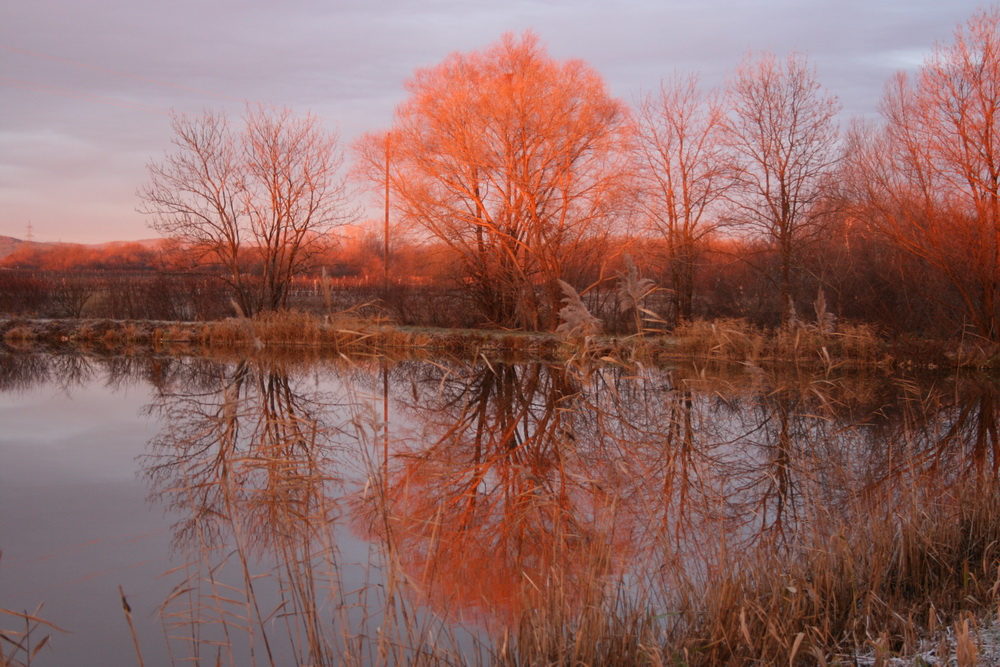 roter sonnenaufgang