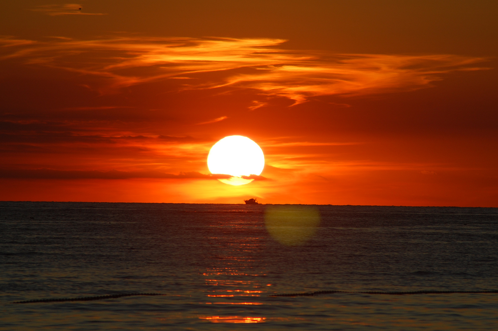 Roter Sonnenuntergang