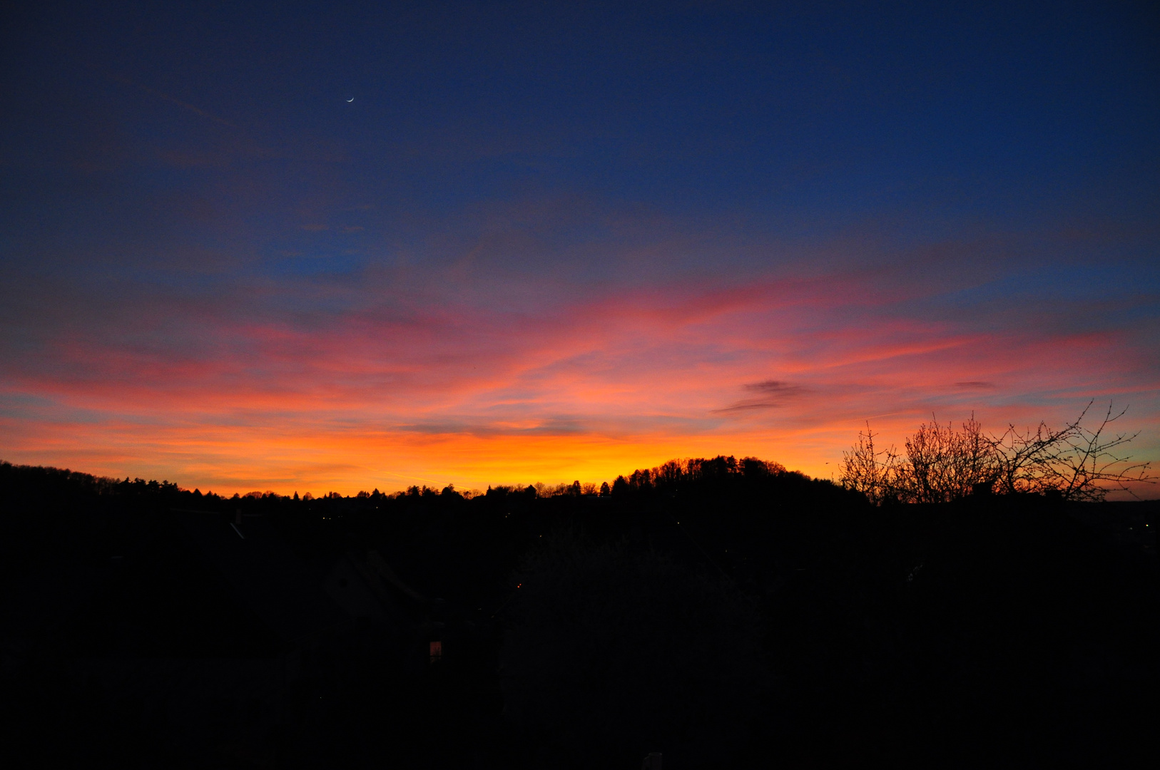 Roter Sonnenuntergang