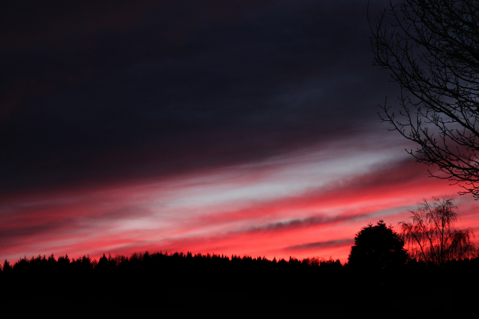 roter Sonnenuntergang