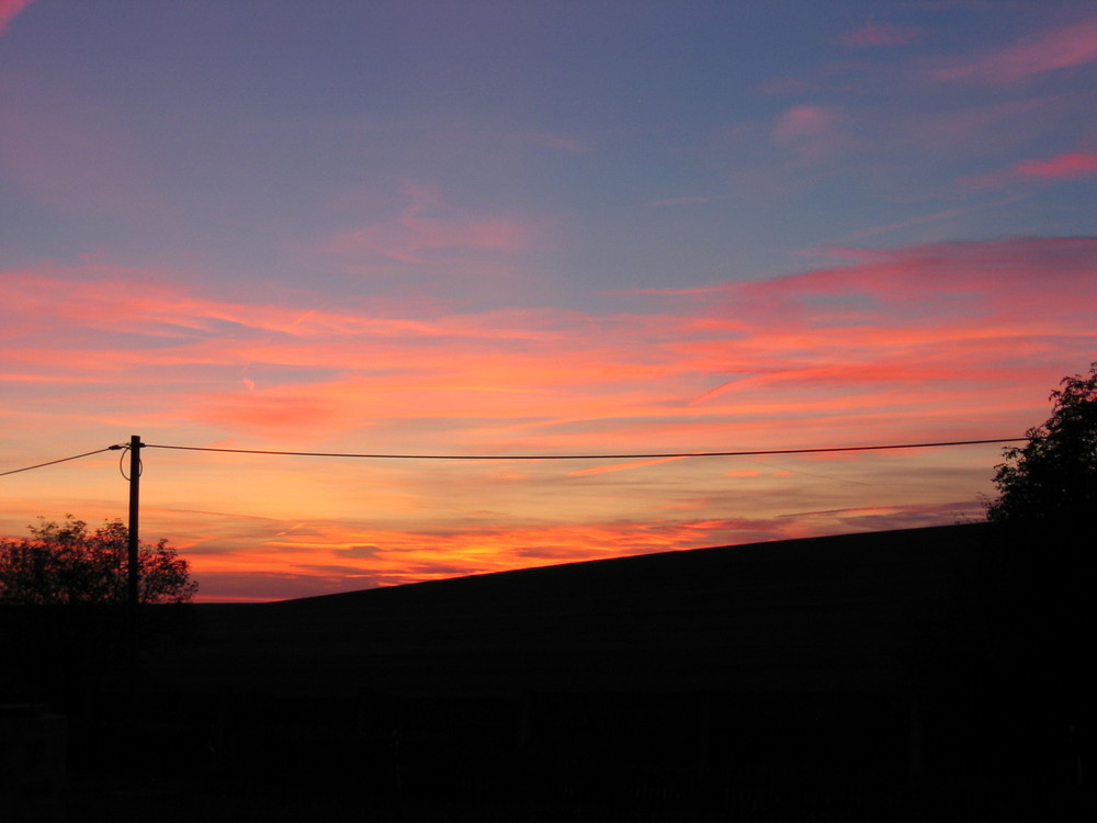 roter Sonnenuntergang