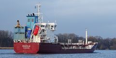 roter Tanker van achtern 