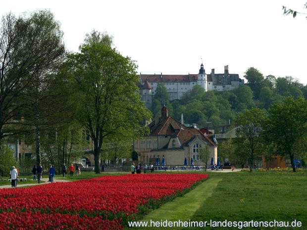 Roter Teppich zum Schloss Hellenstein