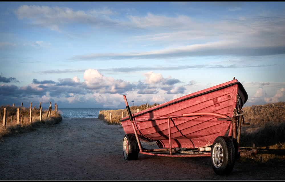 rotes Boot..