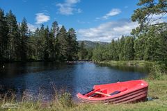 Rotes Boot