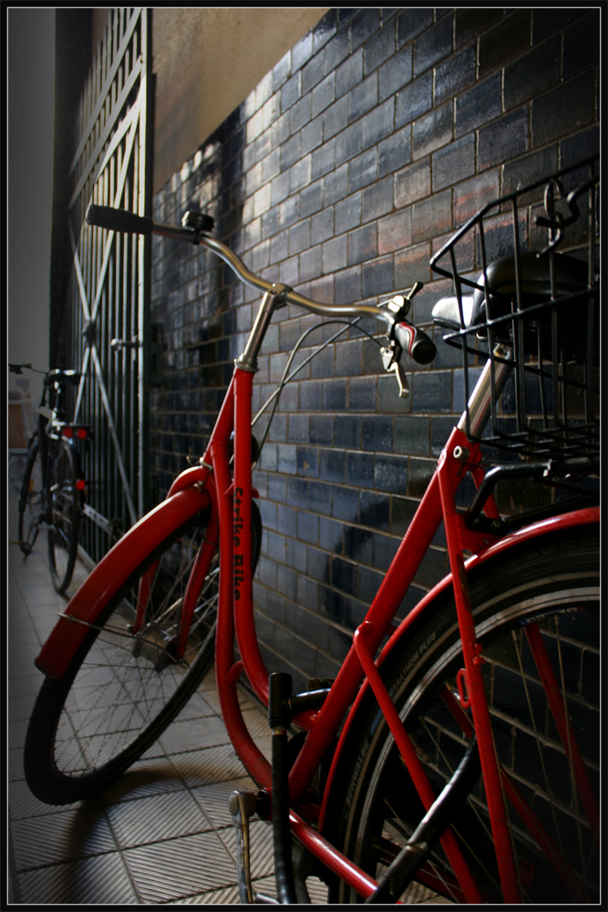 Rotes Fahrrad