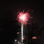 Rotes Feuerwerk