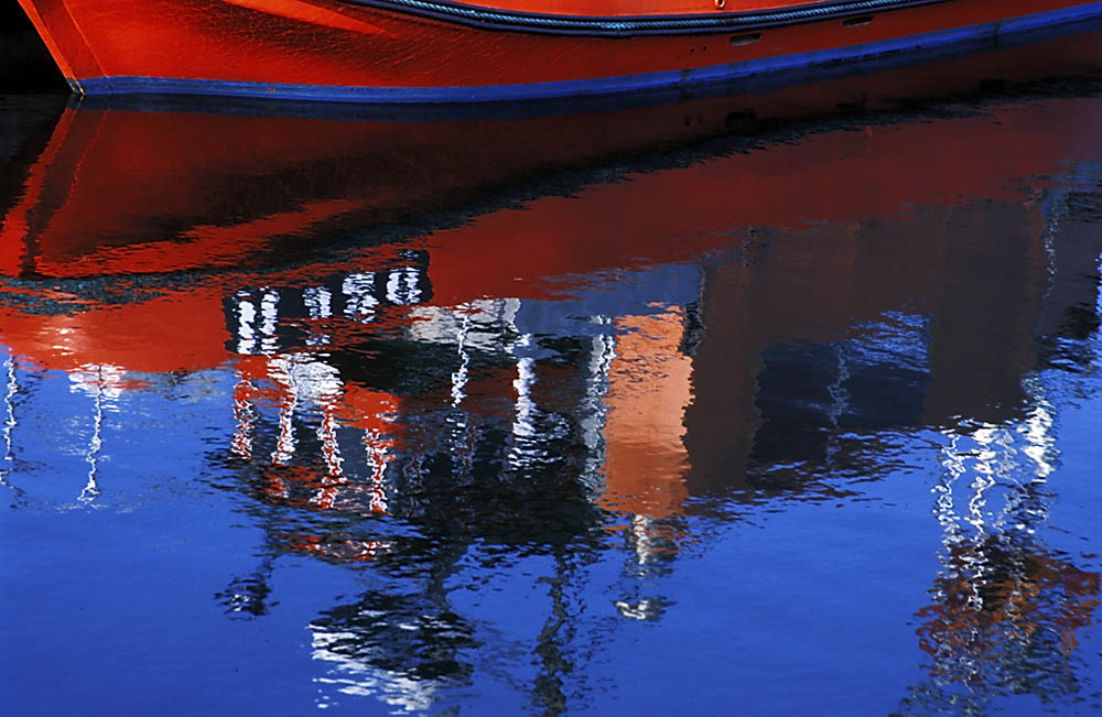 Rotes Fischerboot