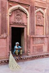 Rotes Fort in Agra: Ruhepause