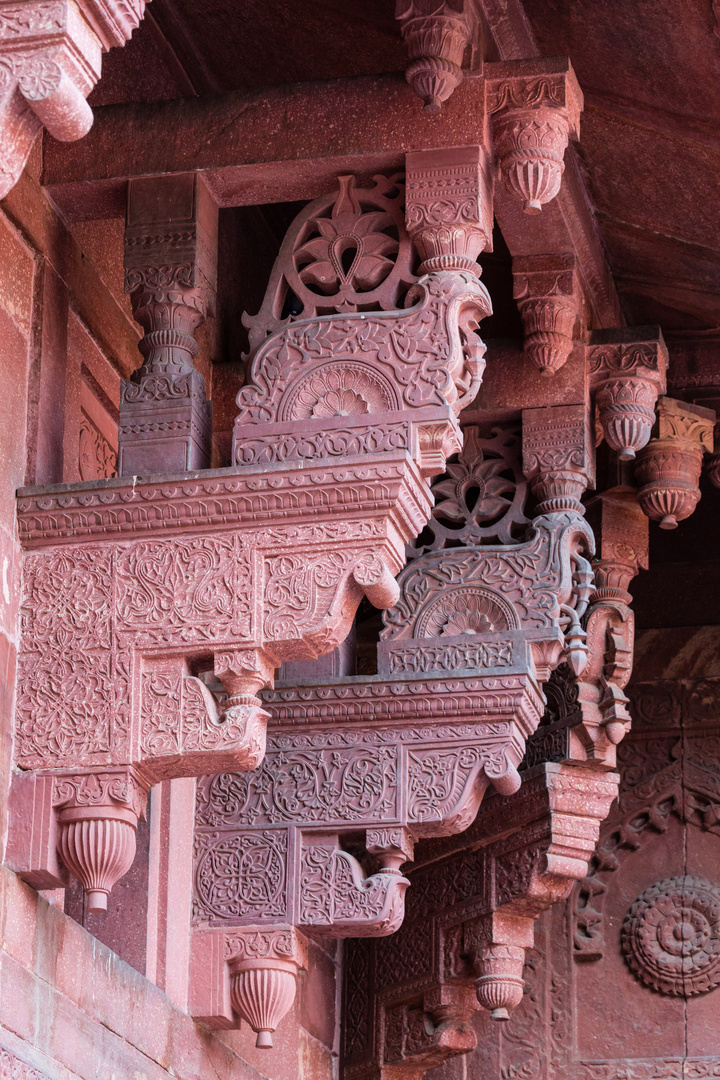 Rotes Fort in Agra: Sandsteinkonsolen