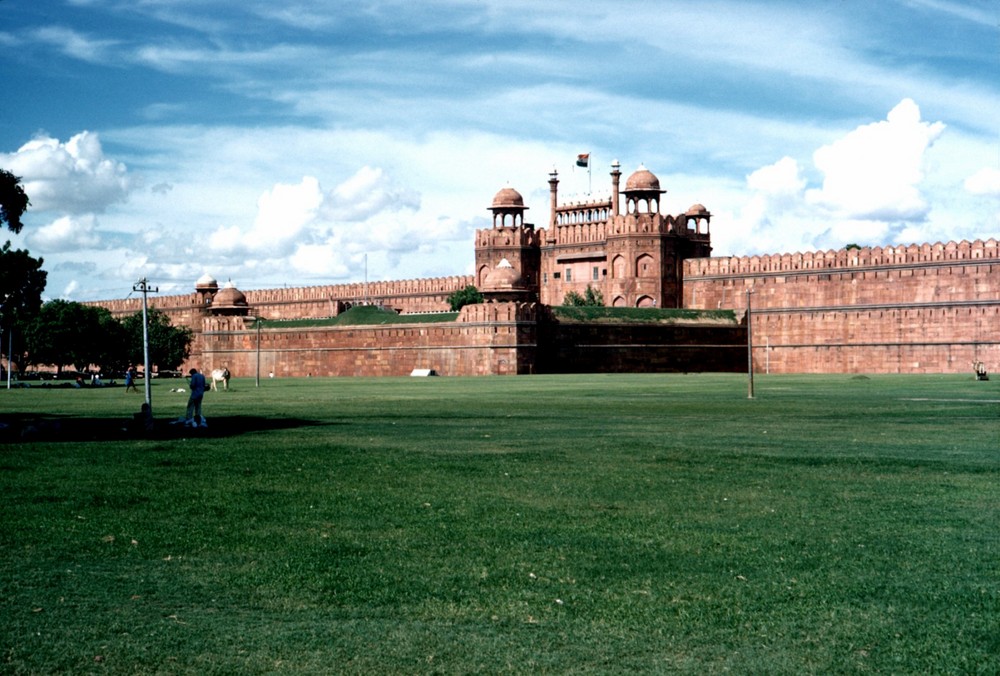 Rotes Fort in Delhi um 1950