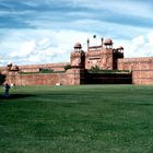 Rotes Fort in Delhi um 1950