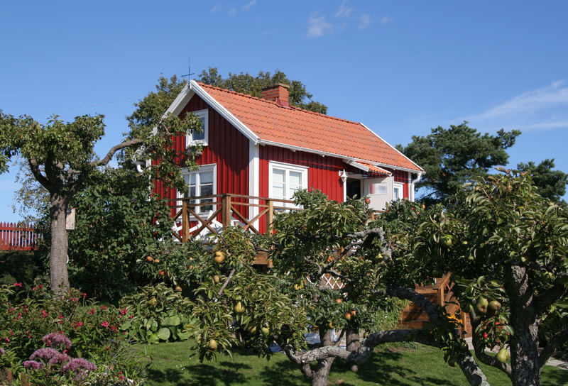 Rotes Haus auf Björkholem / Karlskrona