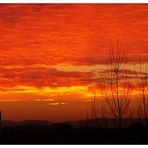 Rotes Himmelsblau