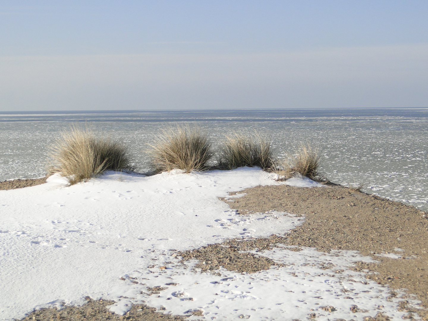 Rotes Kliff in Februar