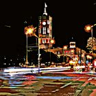 Rotes Rathaus bei  Nacht !