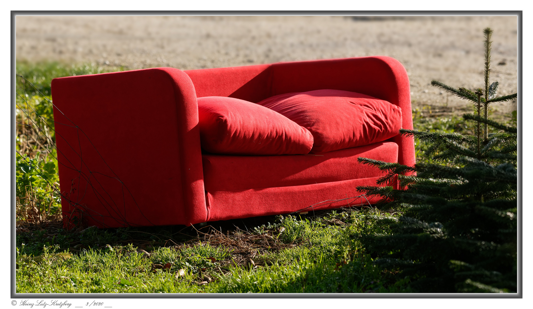 ..rotes Sofa ..