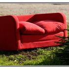 ..rotes Sofa ..