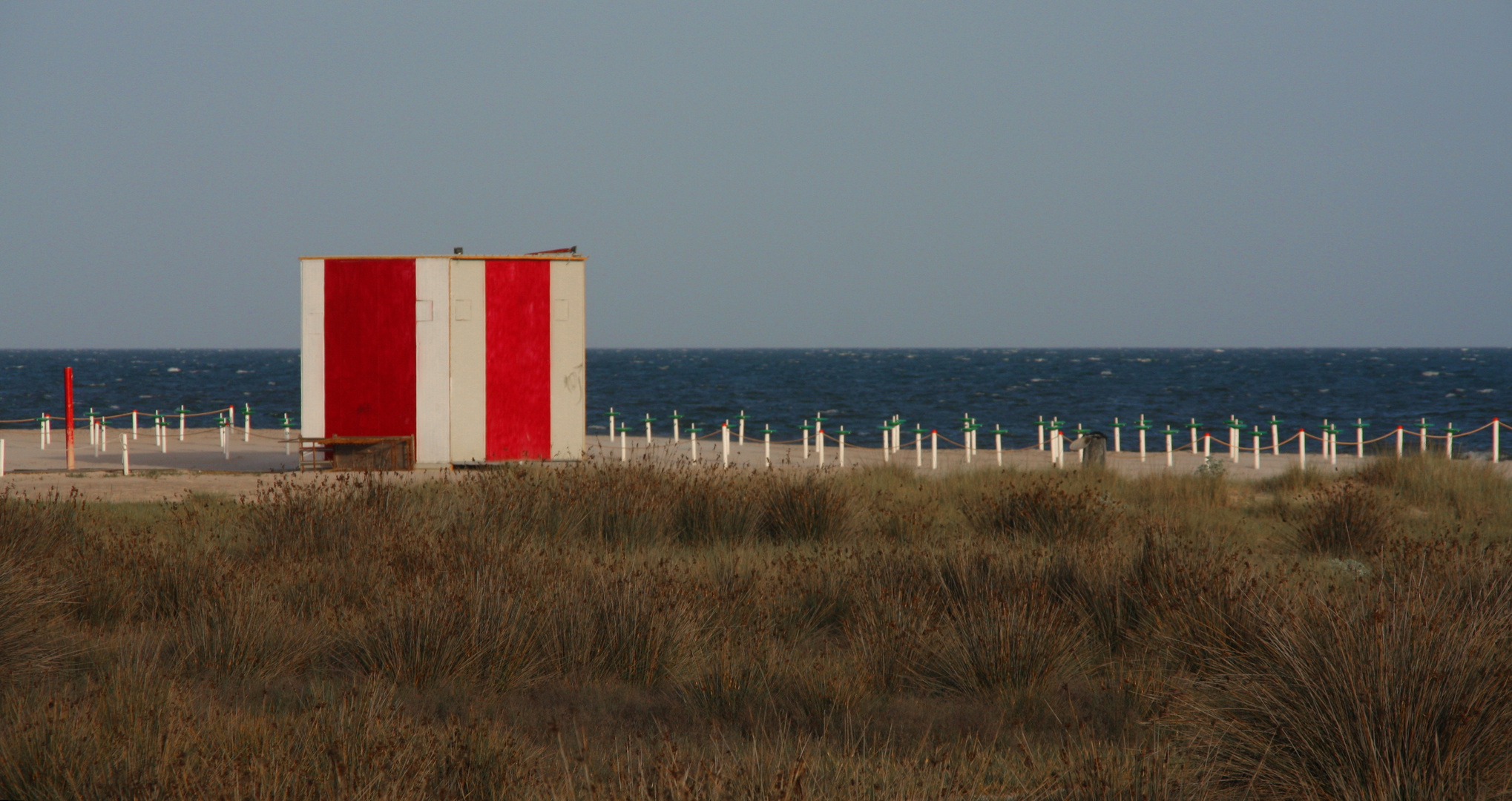 Rotes Strandhaus