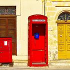 Rotes Telefon in Malta