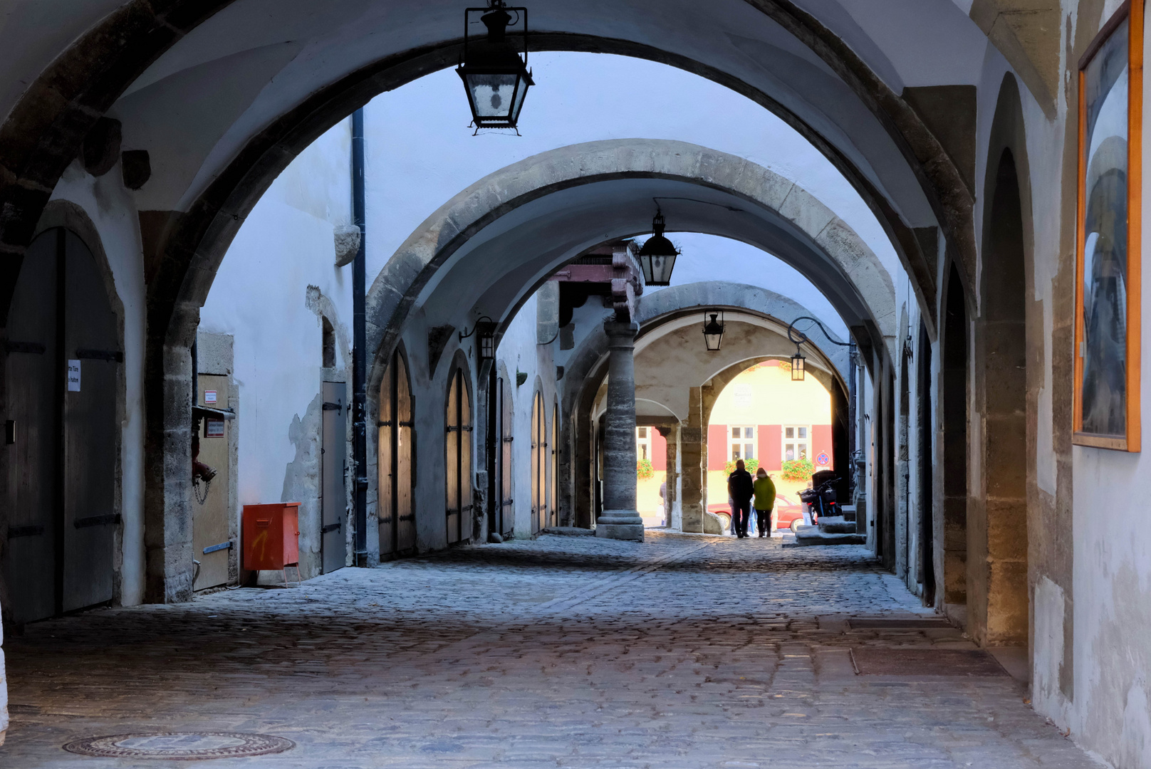 Rothenburg im Herbst - Rathausgewölbe