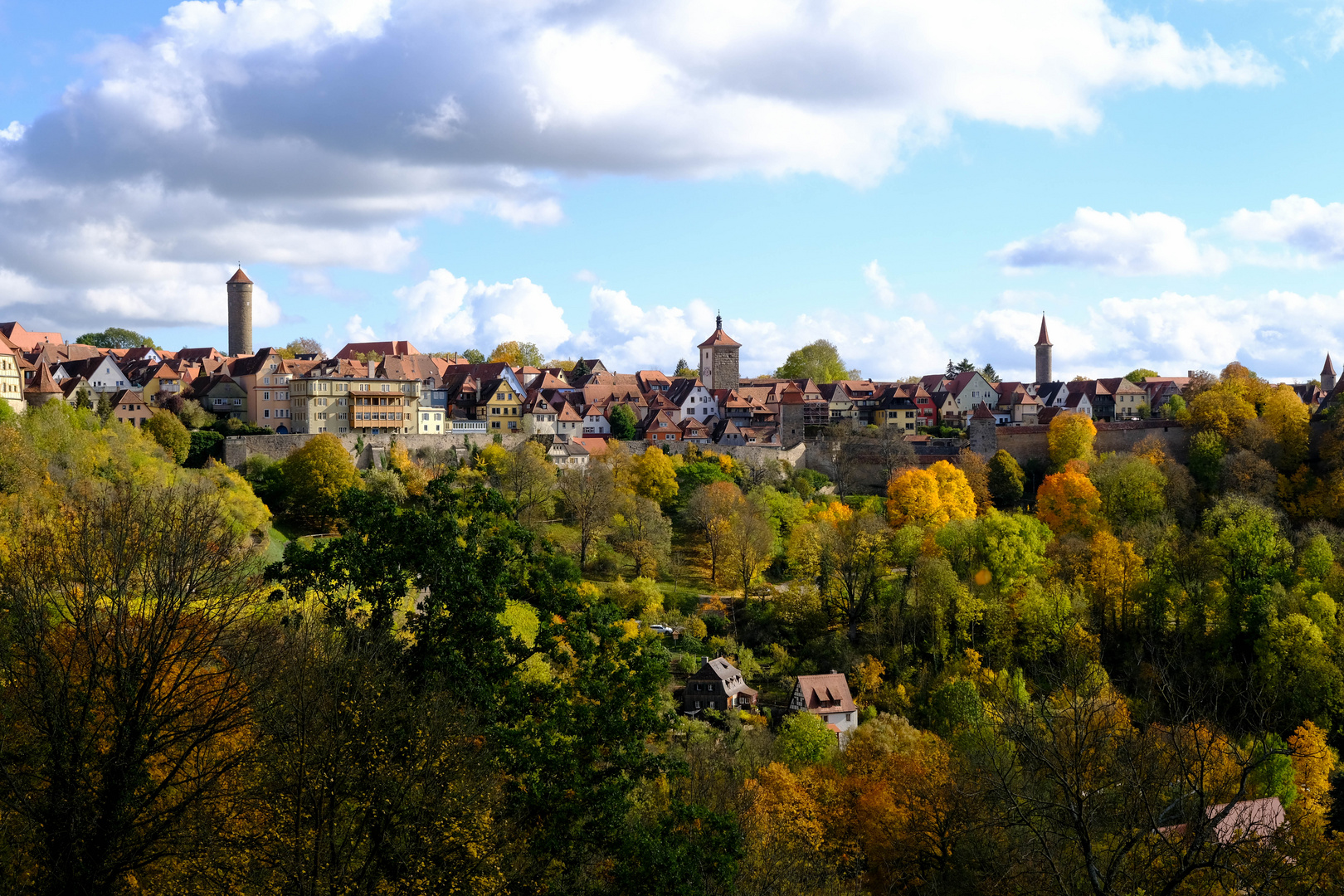 Rothenburg im Herbst - Stadtansicht