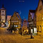 Rothenburg ob der Tauber am Plönlein mit dem Siebersturm