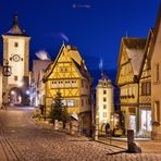 Rothenburg ob der Tauber am Plönlein mit dem Siebersturm