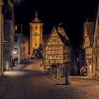 Rothenburg ob der Tauber bei Nacht