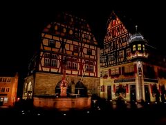 Rothenburg ob der Tauber bei Nacht