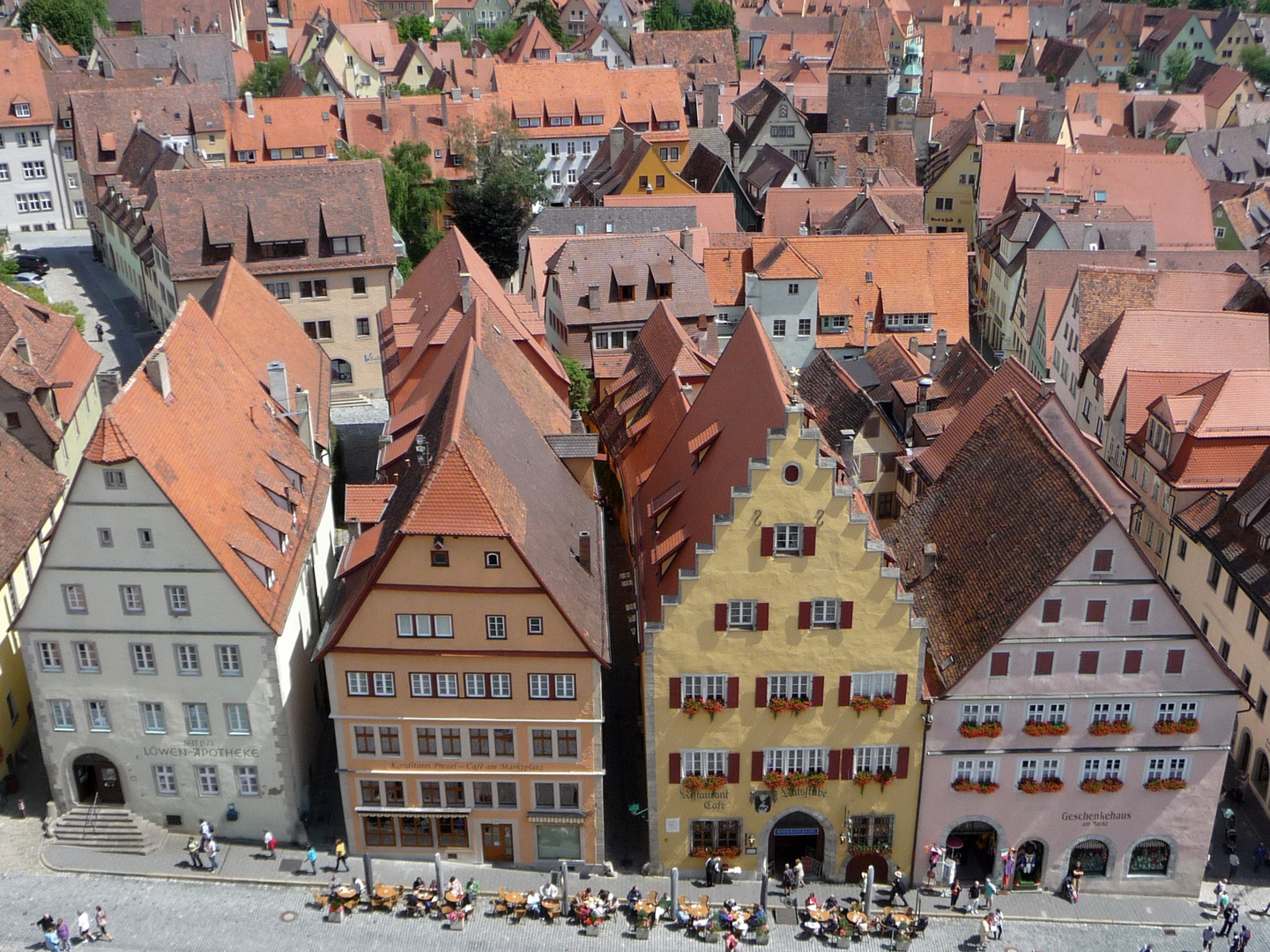 Rothenburg ob der Tauber - Blick vom Rathausturm