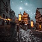 Rothenburg ob der Tauber zur Blauen Stunde