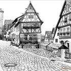 ''Rothenburg ob der Tauber,Siebertor am Plönlein''