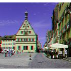 Rothenburg o.d. Tauber-Marktplatz in 3D (Rot/Cyan)