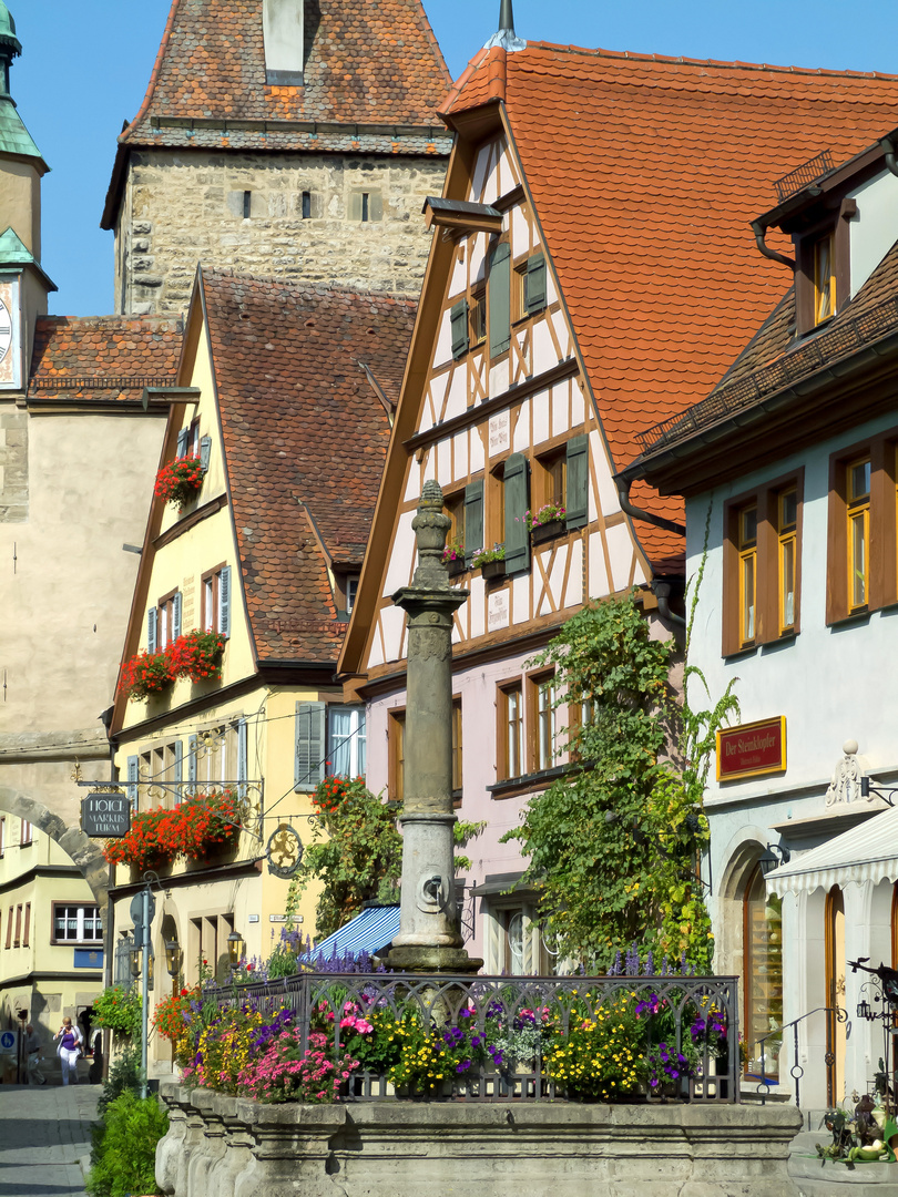 Rothenburg o.T. Brunnen am Markusturm