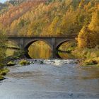 Rothenthaler Eisenbahnbrücke im Herbst