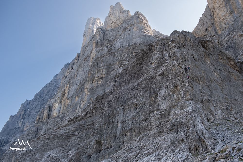 Rotstock-Klettersteig an der Eigernordwand