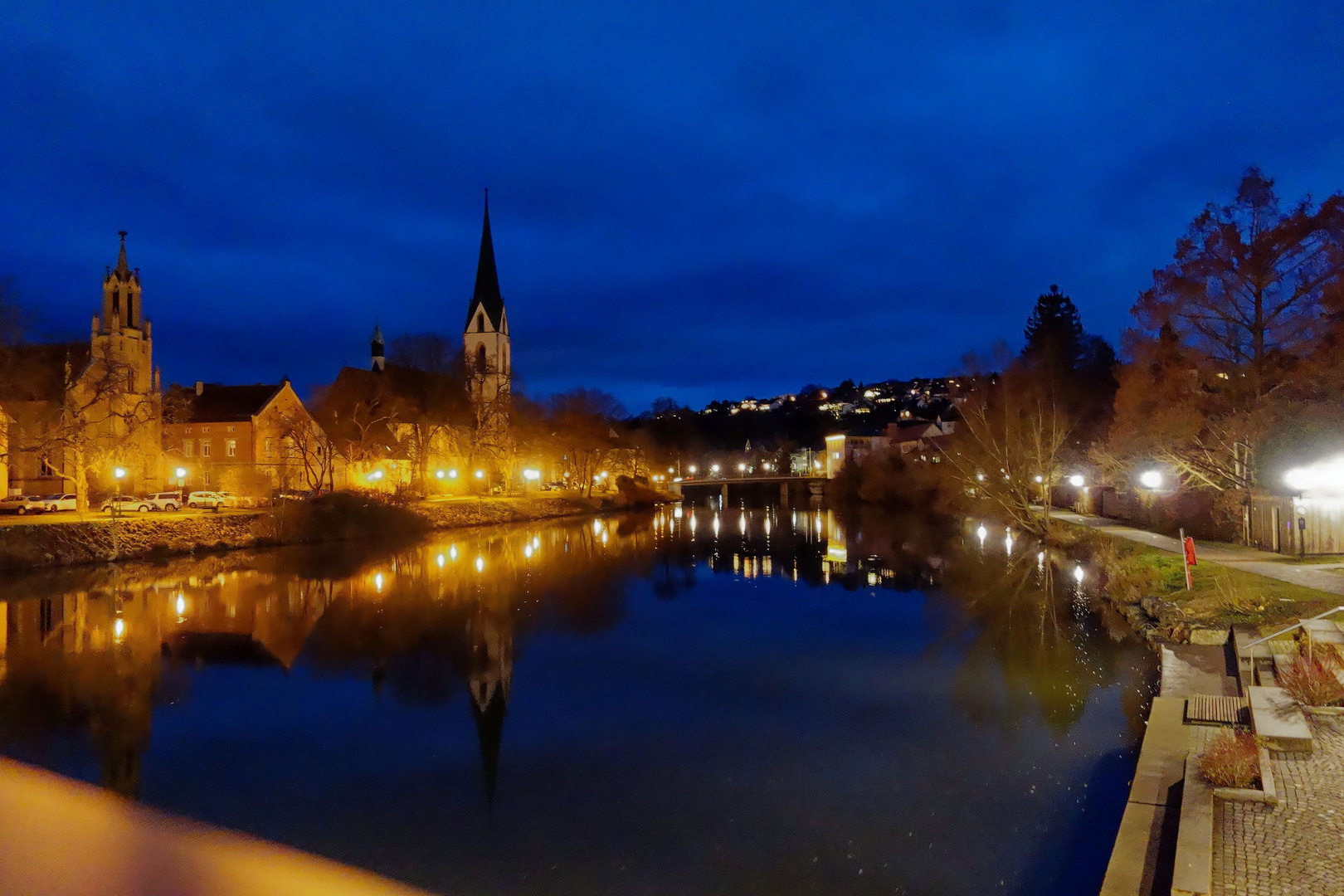 Rottenburg bei Nacht