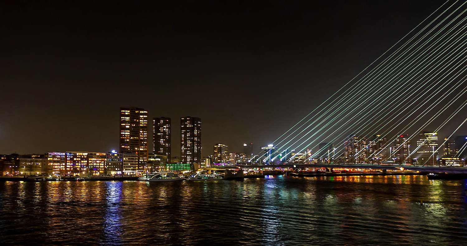 Rotterdam bei Nacht