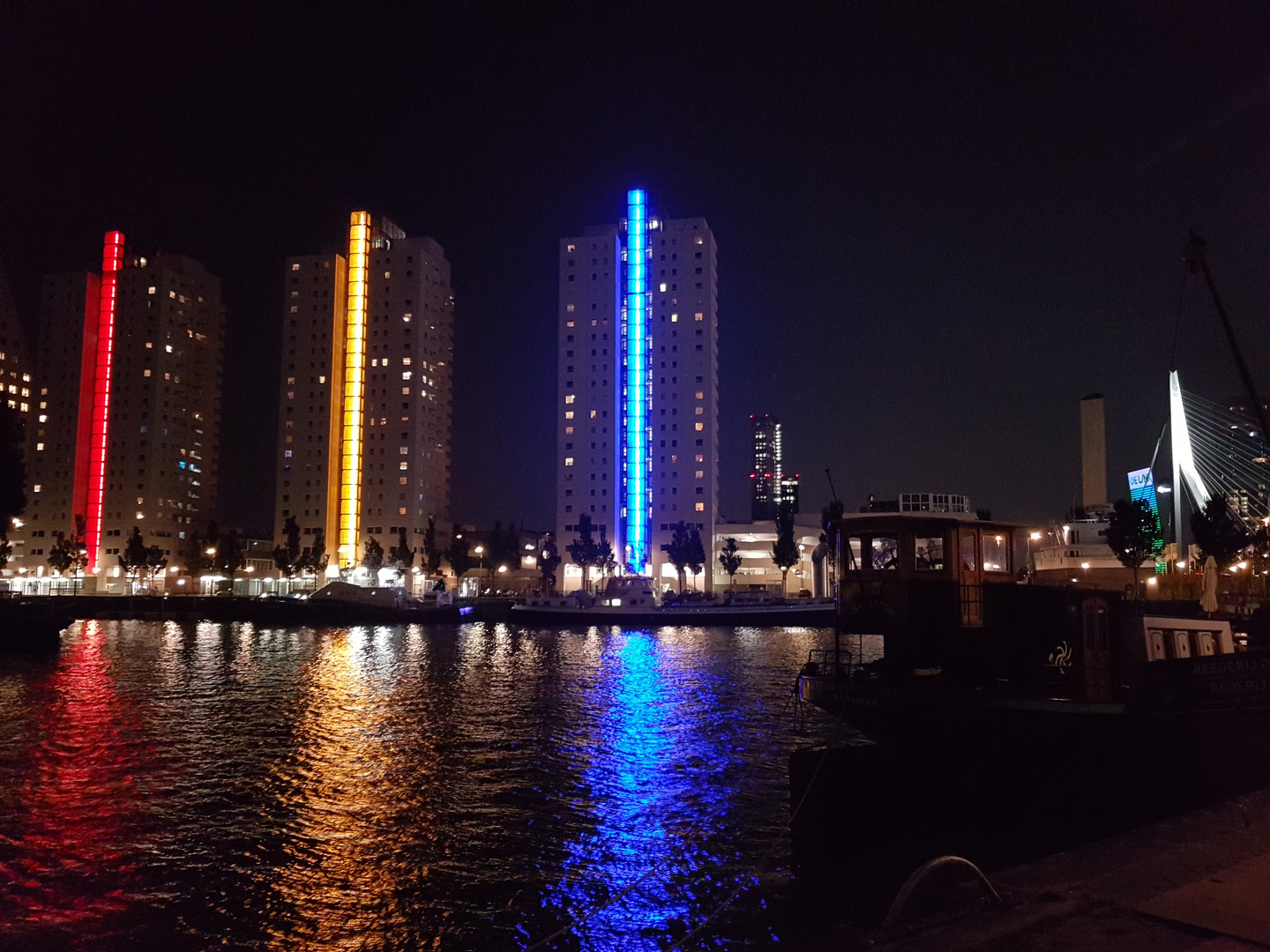 Rotterdam bei Nacht