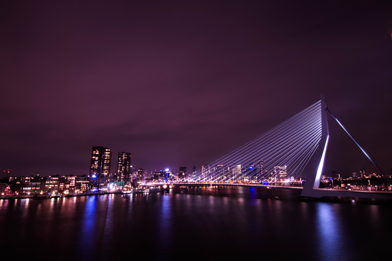Rotterdam  bei Nacht