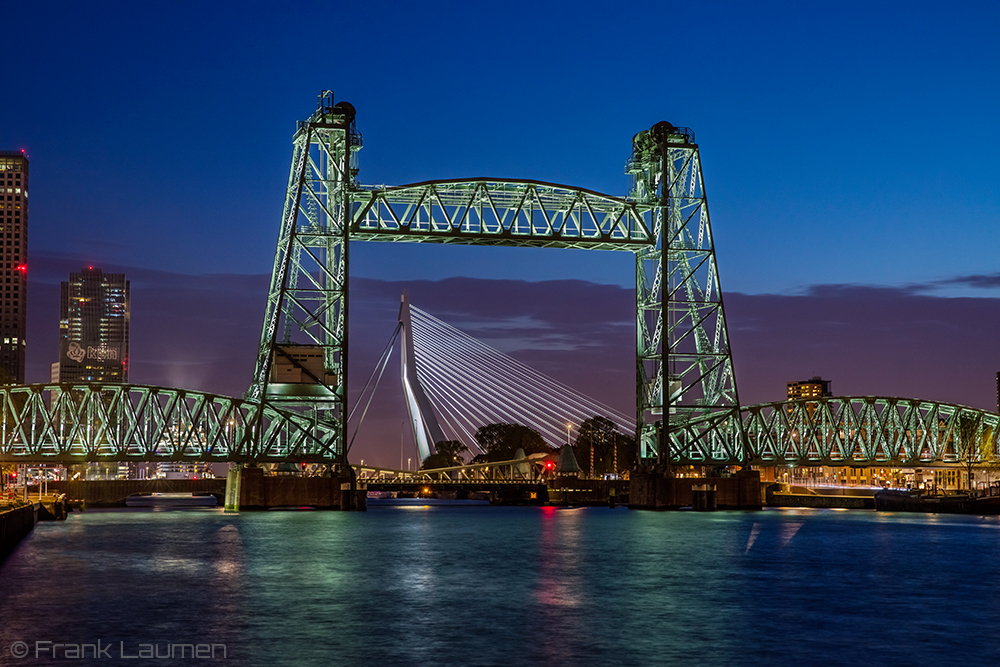 Rotterdam - De Hef mit Erasmus Brücke