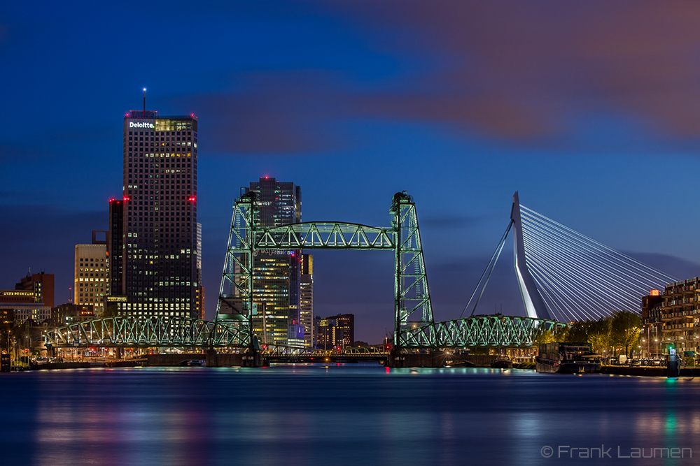 Rotterdam - De Hef und Erasmus Brücke