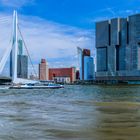 Rotterdam Erasmusbruk, Wasserbus, De Rotterdam Turm